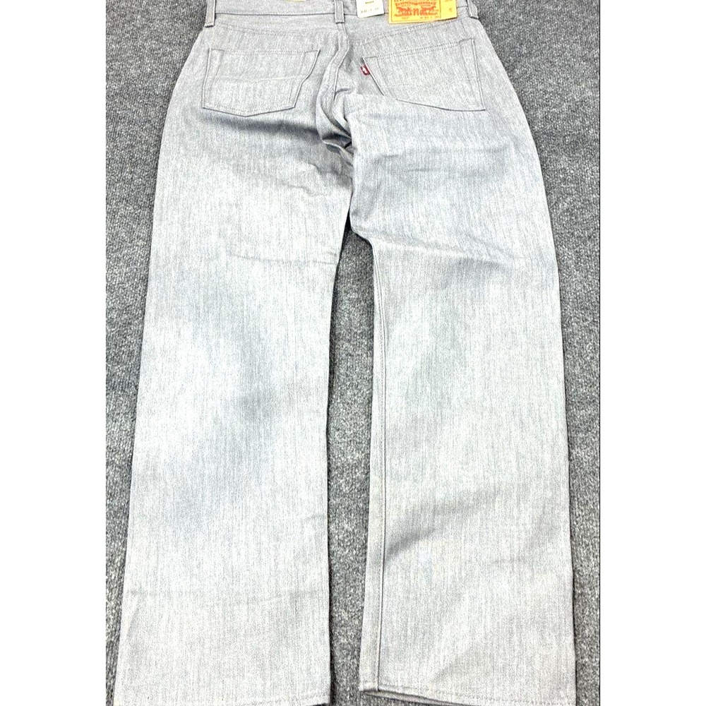 Levi's 501 Original Shrink-To-Fit Men's Straight Leg Gray Denim Jeans SZ 30/30 - Picture 2 of 5
